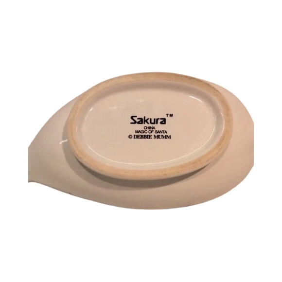 Sakura Debbie Mumm Magic of Santa Ceramic Porcelain Gravy Boat Christmas Tree - Picture 9 of 9